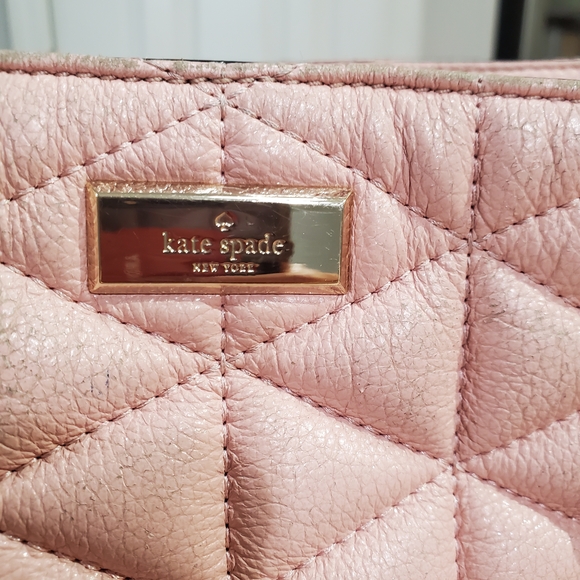 Kate Spade Quilted Pinkβ Leather Tote Handbag - Picture 4 of 12
